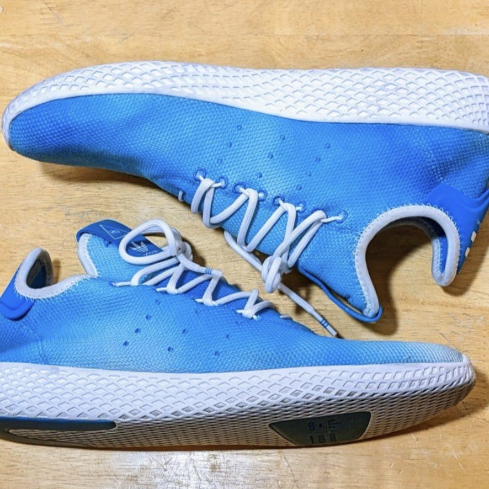 Adidas Pharrell HU Bright Blue Sz 11.5